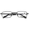 Men's Foldable Metal Reading Glasses/Comfort Arms + Easy-Hold Shell Case R240 (1 pcs Gun Metal, +1.75 Magnification) view 2