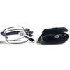 Men's Foldable Metal Reading Glasses/Comfort Arms + Easy-Hold Shell Case R240 (1 pcs Gun Metal, +1.75 Magnification) view 3