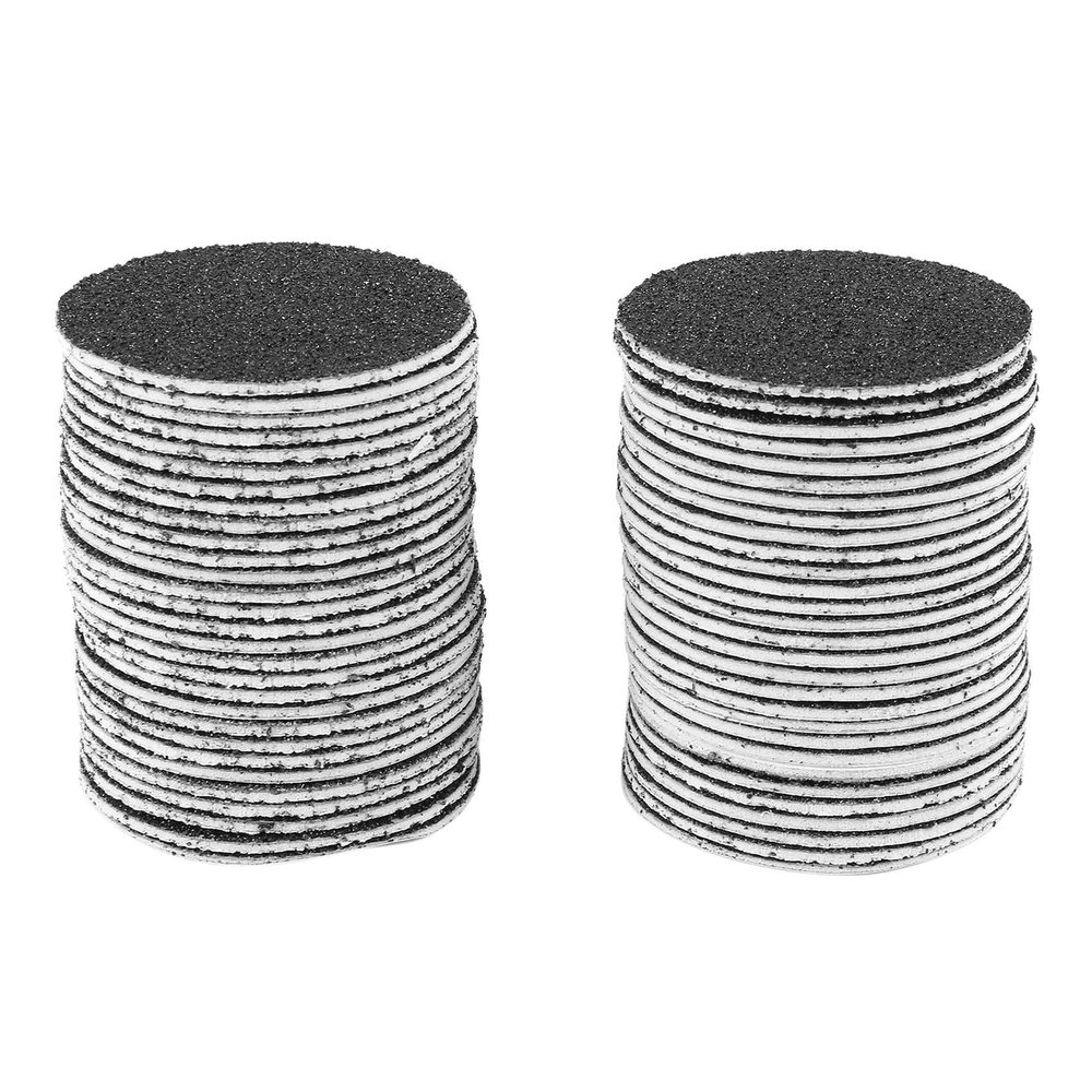 1 Box (60pcs) Replacement Sandpaper Disk Discs (Extra Coarse 80 Grit) for Electronic Foot File Callus Remover