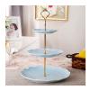 Fruit Bowls Cupcake Stands, 3 Tier Cupcake Stand, Dessert Tower Tray for Tea Party, Baby Shower and Wedding fruit basket (Color : A) view 1