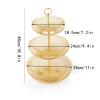 LUCBEI Fruit Bowls Three Tiered Tray Fruit Tray Home Living Room Tea Multi-layer Fruit Tray Fashion Multifunctional Fruit Basket fruit basket (Color : A) view 2