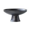 Fruit Bowls Creative High-footed Ceramic Fruit Plate Dessert Plate Fruit Tray Rack Home Living Room Coffee Table Snack Candy Saucer fruit basket (Color : Black) view 1