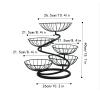Fruit Bowls Multi-layer Fruit Tray Living Room Home Coffee Table Creative Candy Tray Large Capacity Simple Modern Fruit Basket fruit basket (Color : B) view 2
