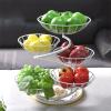 Fruit Bowls Multi-layer Fruit Tray Living Room Home Coffee Table Creative Candy Tray Large Capacity Simple Modern Fruit Basket fruit basket (Color : B) view 3