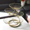 Fruit Bowls Multi-layer Fruit Tray Living Room Home Coffee Table Creative Candy Tray Large Capacity Simple Modern Fruit Basket fruit basket (Color : B) view 4