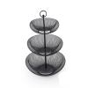 Fruit Bowls Three Tiered Tray Fruit Tray Home Living Room Tea Multi-layer Fruit Tray Fashion Multifunctional Fruit Basket fruit basket (Color : B) view 1