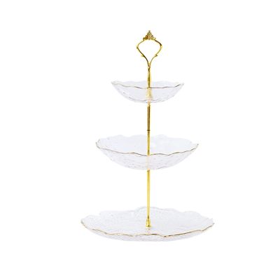 LUCBEI Fruit Bowls Cupcake Stand for Dessert Table,Elegant Tiered Serving Tray Change to Each Three Serving Trays, Tiered Tray, Three Tiered Tray fruit basket (Color : A)