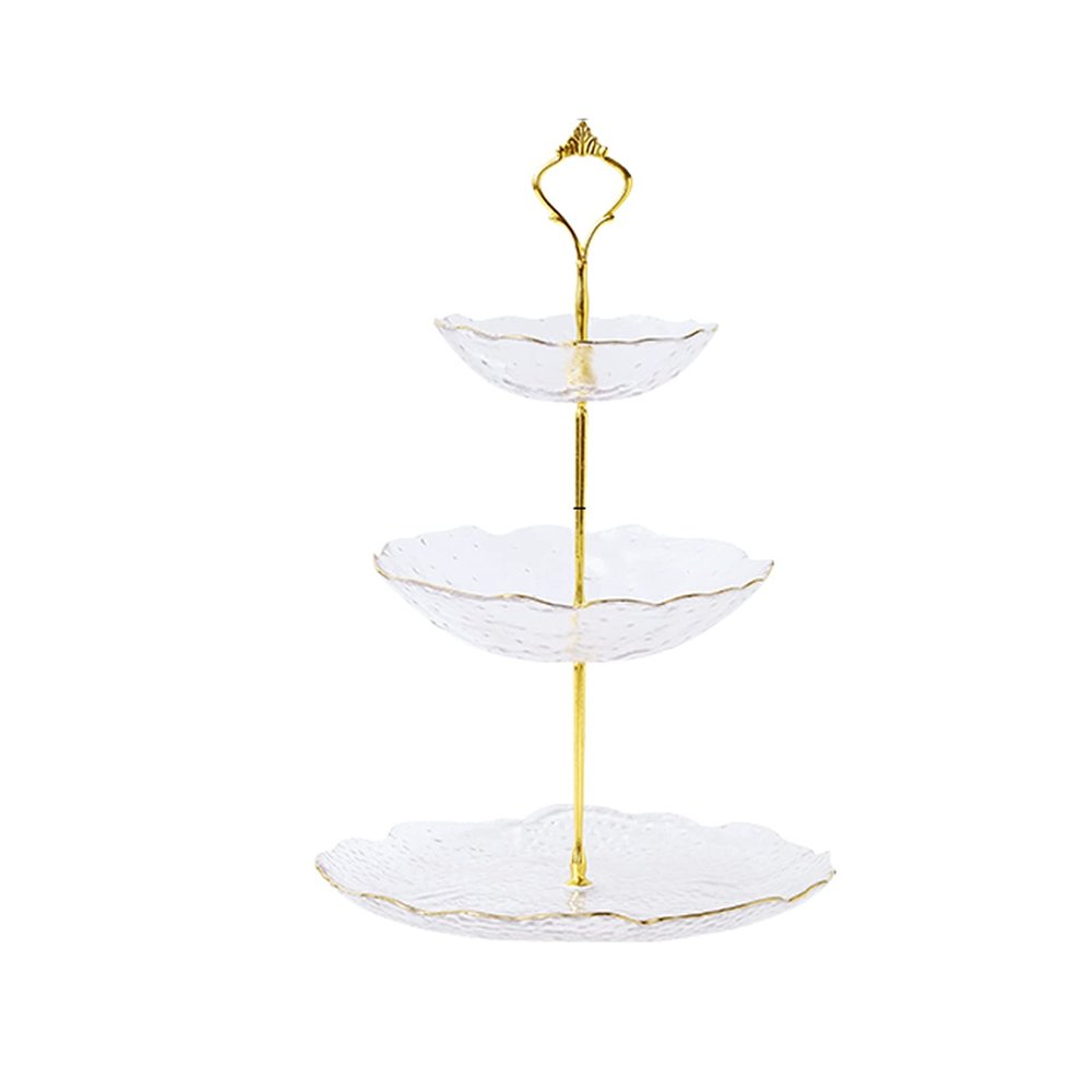 LUCBEI Fruit Bowls Cupcake Stand for Dessert Table,Elegant Tiered Serving Tray Change to Each Three Serving Trays, Tiered Tray, Three Tiered Tray fruit basket (Color : A)