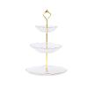 LUCBEI Fruit Bowls Cupcake Stand for Dessert Table,Elegant Tiered Serving Tray Change to Each Three Serving Trays, Tiered Tray, Three Tiered Tray fruit basket (Color : A) view 1