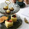 LUCBEI Fruit Bowls Cupcake Stand for Dessert Table,Elegant Tiered Serving Tray Change to Each Three Serving Trays, Tiered Tray, Three Tiered Tray fruit basket (Color : A) view 3