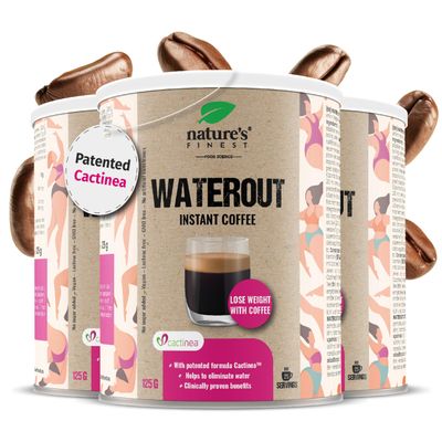 Nature's Finest by Nutrisslim WaterOut Coffee Powder, Vegan Arabica Detox Slim Coffee for Weight Support, Anti-Bloat, and Energy Boost, 125g