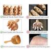 5 Pieces Maderoterapia Kit Wood Therapy Massage Tools Gua Sha Tool Lymphatic Drainage Massager Fascia Massage Roller for Full Body Muscle Pain Relief view 4