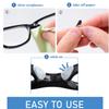 Adhesive Eye Glasses Nose Pads, D Shape Anti-Slip Adhesive Stick on Nose Pads,Soft Silicone for Glasses, Eyeglasses and Sunglasses, 2mm,Black,5 Pairs view 4