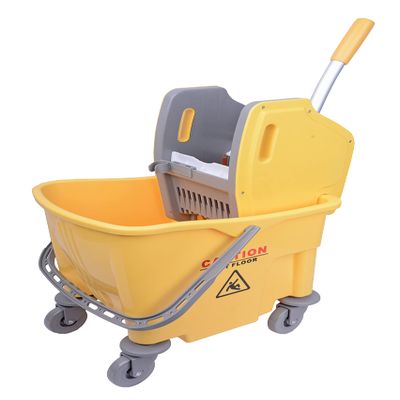 25 Ltr Buffalo Bucket & Wringer - Yellow