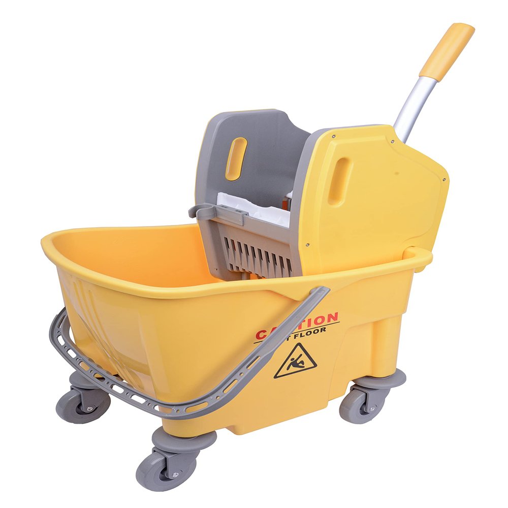 25 Ltr Buffalo Bucket & Wringer - Yellow