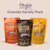 Heylo Keto Breakfast Crunch Granola - 3 x 360g Variety Pack - ONLY 1.7 Gram Carb per Serving - Low Carb Keto Cereal. 1 x Cocoa 1 x Honeycomb 1 x Caramel view 4