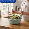 (Set of 2) Round 28 CM Multipurpose Plastic Washing Up Bowl Mixing Bowl 5L Washing Basin Bowl Sink Tidy Organiser Wash Tub Space Saving For Home Kitchen Outdoor Camping (Black + Silver Sage) view 3