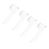 4 Pcs Toothbrush Head Covers, Toothbrush Cover Caps Compatible with Oral B Electric Toothbrush Round Heads (Transparent, 4)