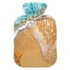 Mnsruu Ocean Wave Starfish Sand Beach Hot Water Bottle with Velvet Cover, 1L Transparent Hot Water Bag for Hand Pain Relief Hot Cold Therapy Cramps view 1