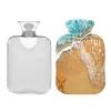 Mnsruu Ocean Wave Starfish Sand Beach Hot Water Bottle with Velvet Cover, 1L Transparent Hot Water Bag for Hand Pain Relief Hot Cold Therapy Cramps view 3