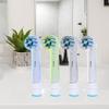 4 Pcs Toothbrush Head Covers, Toothbrush Cover Caps Compatible with Oral B Electric Toothbrush Round Heads (White, 4) view 2
