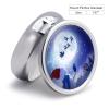 Pill Case Christmas Snowman Moon Galaxy Sky 2 Compartments Portable Pill Box Travel Pill Organizer view 2