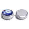 Pill Case Christmas Snowman Moon Galaxy Sky 2 Compartments Portable Pill Box Travel Pill Organizer view 3