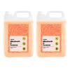Liquipak Vegan Washing Up Liquid 2x5L Refill - Rhubarb & Lemon | 100% Vegan & Cruelty-Free, Concentrated, Removes Tough Stains, Oil Marks and Baked-On Grease, UK-Made Product view 1