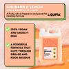 Liquipak Vegan Washing Up Liquid 2x5L Refill - Rhubarb & Lemon | 100% Vegan & Cruelty-Free, Concentrated, Removes Tough Stains, Oil Marks and Baked-On Grease, UK-Made Product view 3