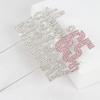 Nelbiirth Happy 65th Birthday Silver & Pink Rhinestone Cake Topper - Cheers to 65 Years Old 65th Bday Metal Sparkly Cake Centerpieces Topper Decorations Sign. view 4