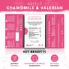 Nutra Tea Chamomile & Valerian Tea | Valerian Root Teabags For Sleep & Relaxation - Bedtime Tea & Sleep Teas For A Restful Night - 60 Individual Wrapped Bags - Herbal Infusion (3 Pack) view 2