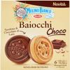 6 x Mulino Bianco Baiocchi Chocolate Biscuits, Biscuits and Milk Chocolate Bars with Hazelnuts, Excellent as a Snack 144 g view 1