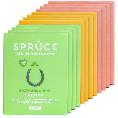 Sugar-Free, Low Calorie Water Enhancer with Ginseng  Hydration, Beauty, Immunity, Energy & Mood, Heart & Brain Health, 3 Natural Flavours  Raspberry, Lime, Pineapple, 144 Sachets