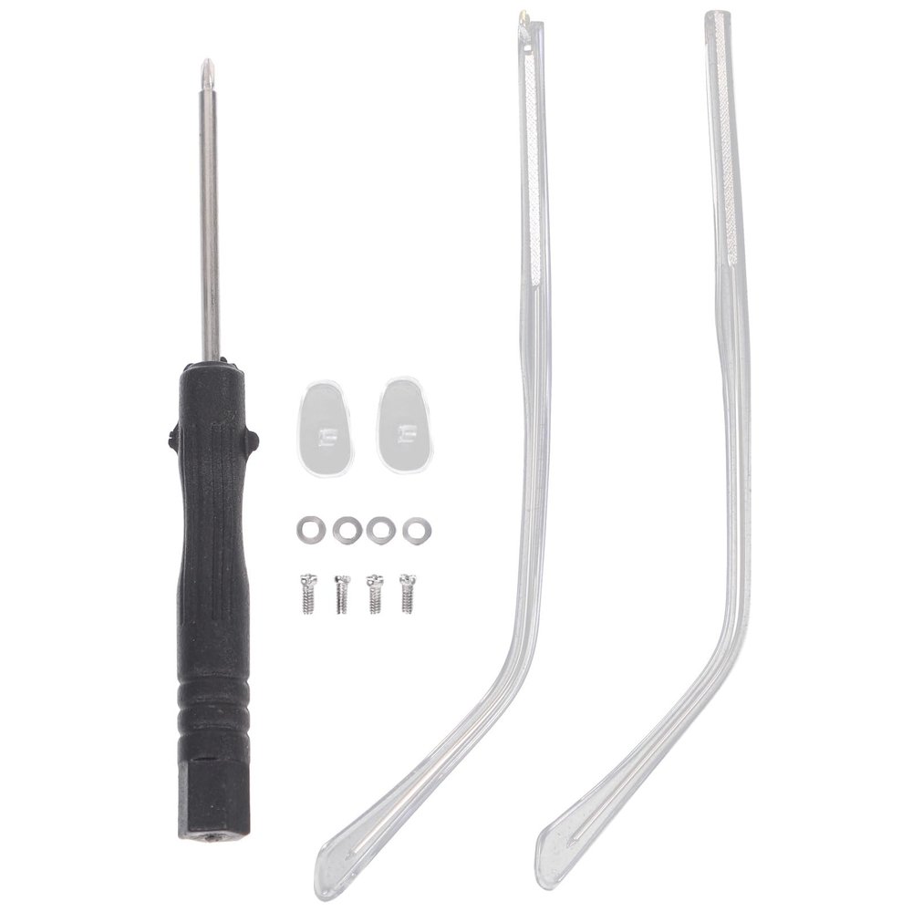 1 Pair Universal MetalGlasses Replacement Temples, Eyeglass Arms Repair Kit forSpectacles, Durable and Lightweight Design, Black