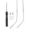 1 Pair Universal MetalGlasses Replacement Temples, Eyeglass Arms Repair Kit forSpectacles, Durable and Lightweight Design, Black view 1