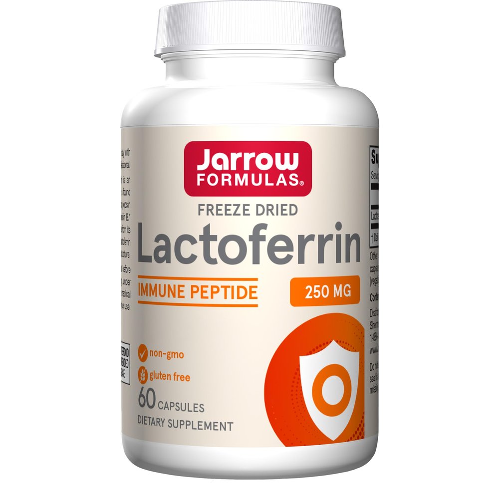 Jarrow Formulas, Lactoferrin (Apolactoferrin), 250mg, 60 Capsules, Lab Tested, Soy Free, Gluten Free, Non-GMO