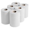 Set of 6 - White Rolls 2 ply Embossed Kitchen Hand Wipes Big Size Paper Towel Cleaning Multi-Purpose Use view 1