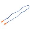 10 Pcs Safety Silicone Ear Plugs - Hearing Protection with Cord - Noise Reduction for Work Home Sleeping Blue Orange view 3