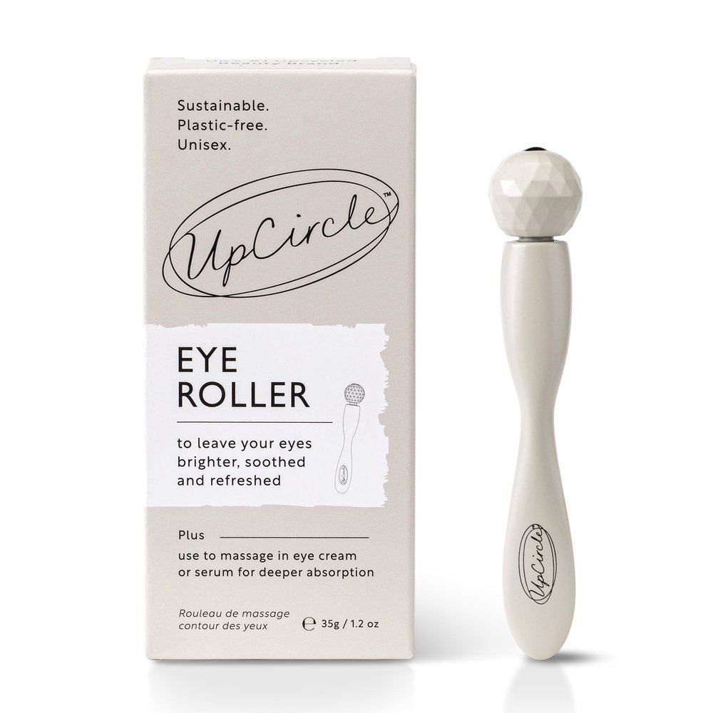 UpCircle Eye + Face Roller 1pc  Metal + Plastic-Free  For Dark Circles + Puffy Eyes  With Cooling Effect to Boost Circulation For Healthy Glow  Sustainable + Reusable