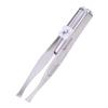 Ghulumn Stainless Steel Eyelash Eyebrow Tweezers + LED Light view 2