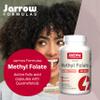 Jarrow Formulas Methyl Folate (5-MTHF), 400mcg, Minerals Supplement, 60 Vegan Capsules, Gluten Free, Vegetarian, Soy Free, Non-GMO, Vitamin B9, Folic Acid view 3