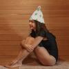 FOMIYES 2pcs Felt Sauna Bathing Hat Women Thickened Shower Hair Caps for Bathroom Sauna view 3