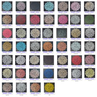 10 x Simply Heaven Edible Cake Lace 40+ Colours Made from mat 111 (Bespoke Colour)