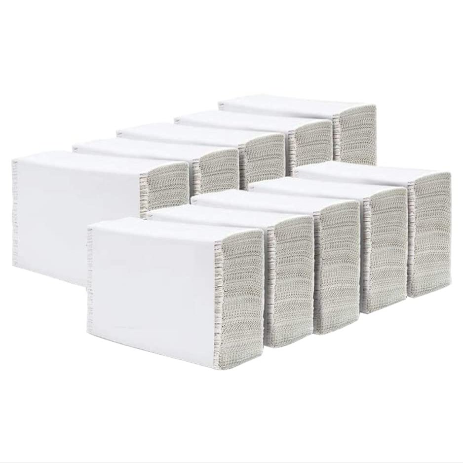 1PLY White Paper Hand Towels Z fold Paper Towels Multifold Disposable Soft Hygienic Absorbent Paper Dispenser Friendly for Kitchen Bathroom Office Cleaning Commercial (1500 Sheets)
