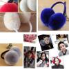 Winter Ear Warmers, Fashion Adjustable Earmuffs for Cold Weather, Ear Covers for Womens Girls (White) view 3