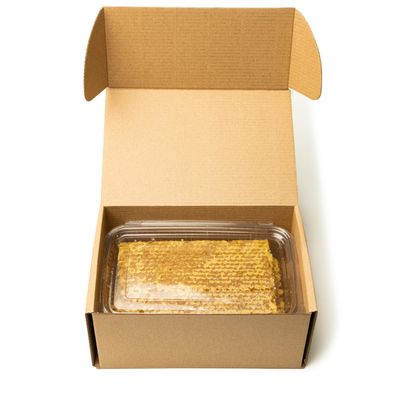 2 x 300g Honeycomb Of Wildflower In Wood Frame - Pure Raw Natural Honey Comb - Unpasteurised