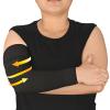 AMZAM Medical Compression Arm Sleeve for Women & Men, 20-30 mmHg Graduated Compression Brace with Silicone Band for Pain Relief, Lymphedema, Edema, Swelling, Arthritis, Black S view 1