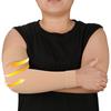 AMZAM Medical Compression Arm Sleeve for Women & Men, 20-30 mmHg Graduated Compression Brace with Silicone Band for Pain Relief, Lymphedema, Edema, Swelling, Arthritis, Beige XL view 1