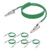 6Pcs Autoclavable Dental Flexible Medical Grade Silicone Bib Holders Clips,Individually Wrapped Napkin Clips, with Stainless Steel Alligator/Extra Wide Neck Band(6,Green) view 1