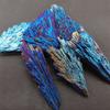 WGPHD Health & Household Natural crystal tourmaline Electroplating Blue Peacock Tail Feather Decorative Landscape Bottle (Size : 20-30g) view 2